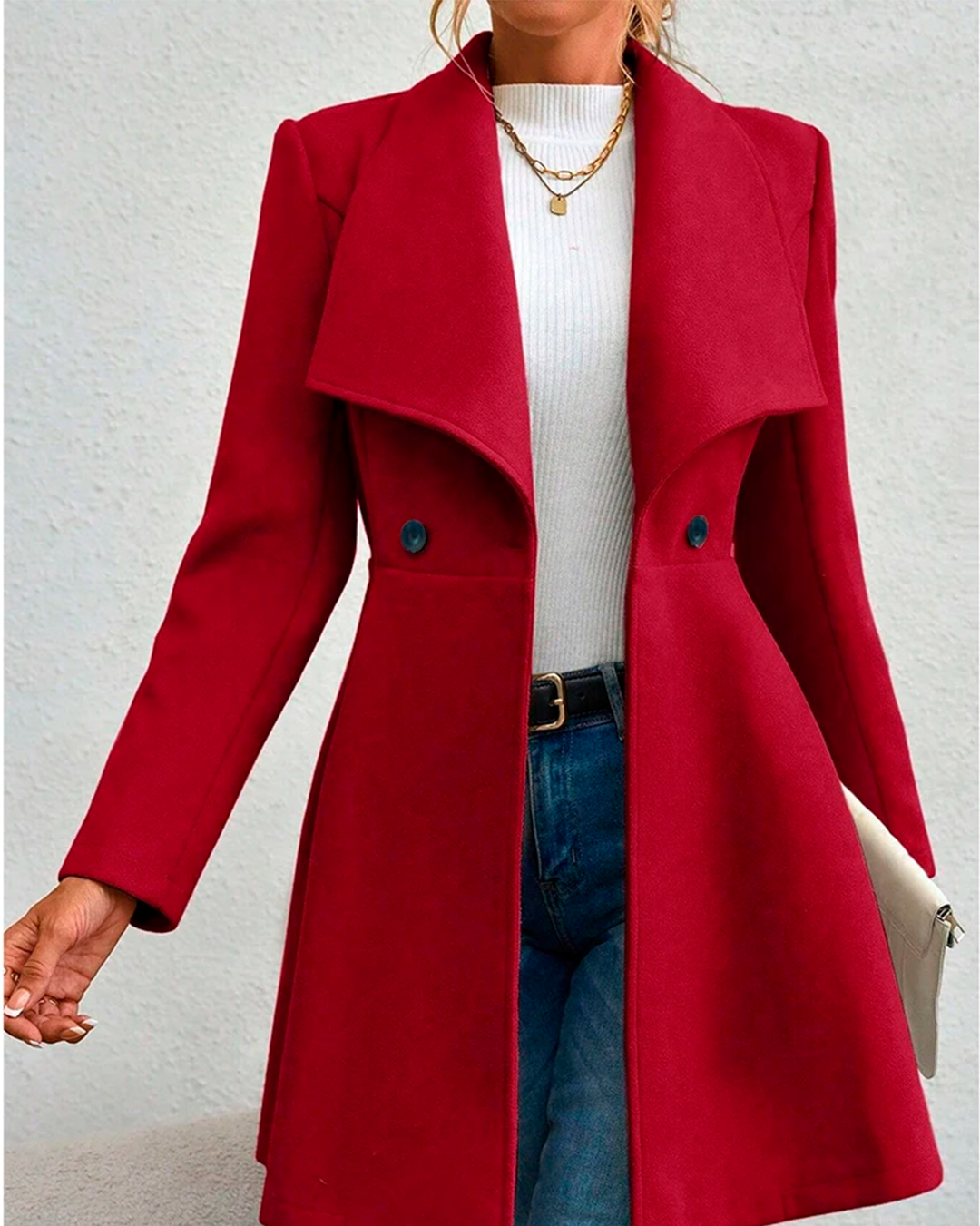 Coat Fitted Feminine Elegant Structured Winter