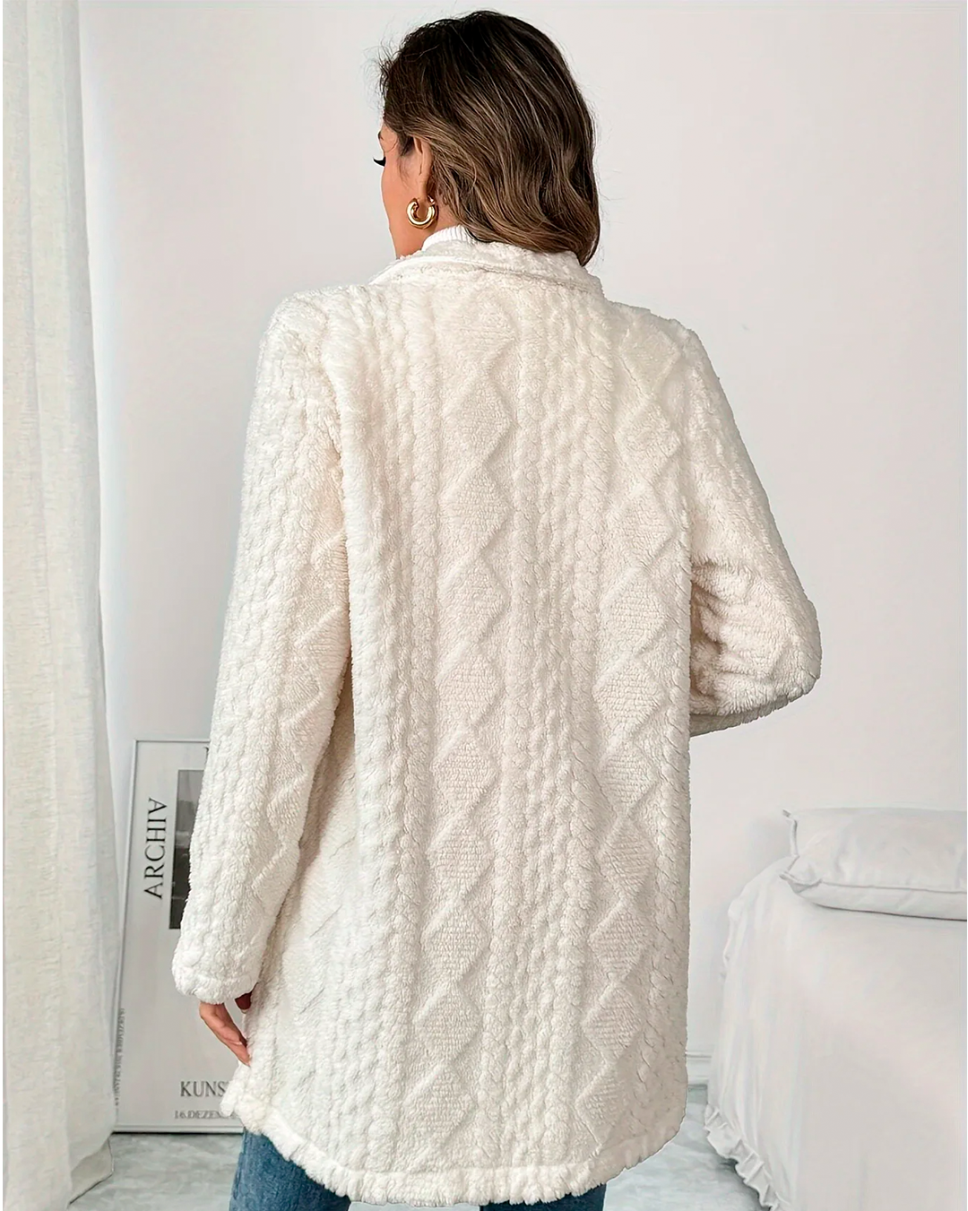 Coat Furry Feminine Elegant Winter Comfort