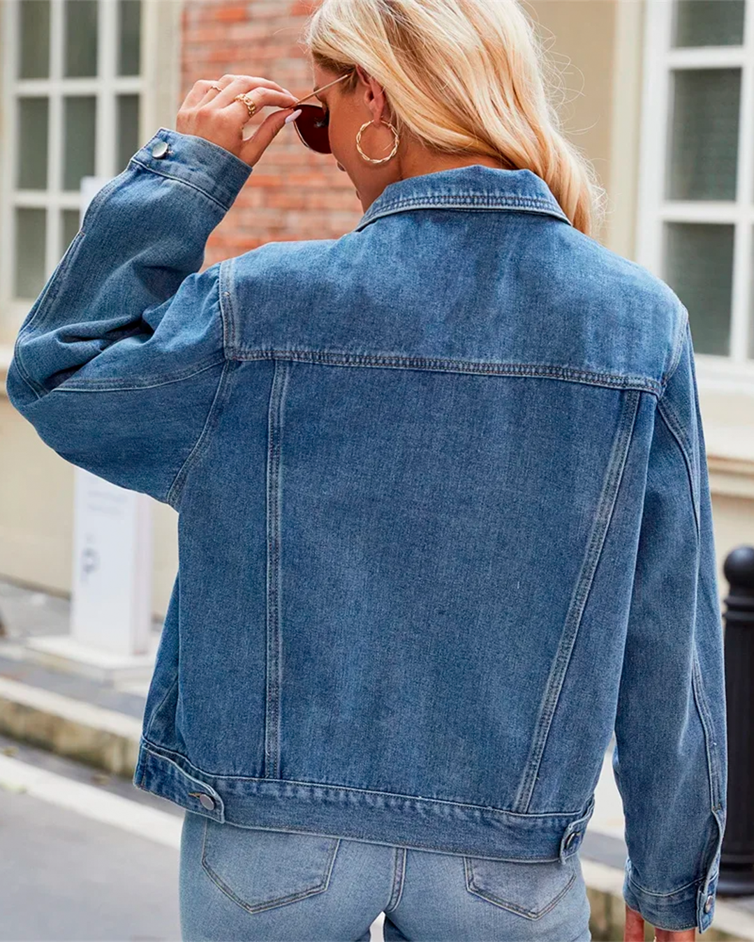 Jacket Women's Modern Casual Denim Front Pocket