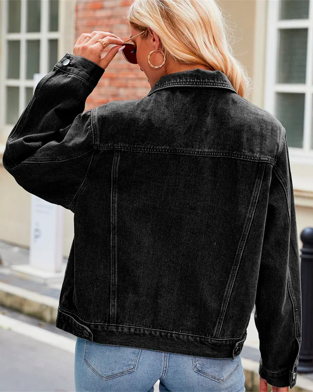 Jacket Women's Modern Casual Denim Front Pocket